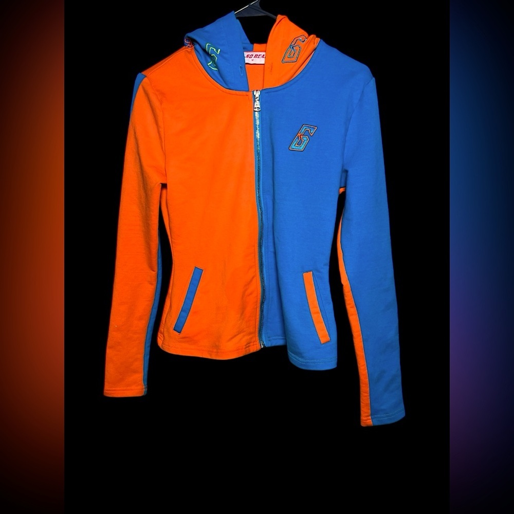 So Real | Gsuwoo Color Block Top in Orange/Blue/Yellow